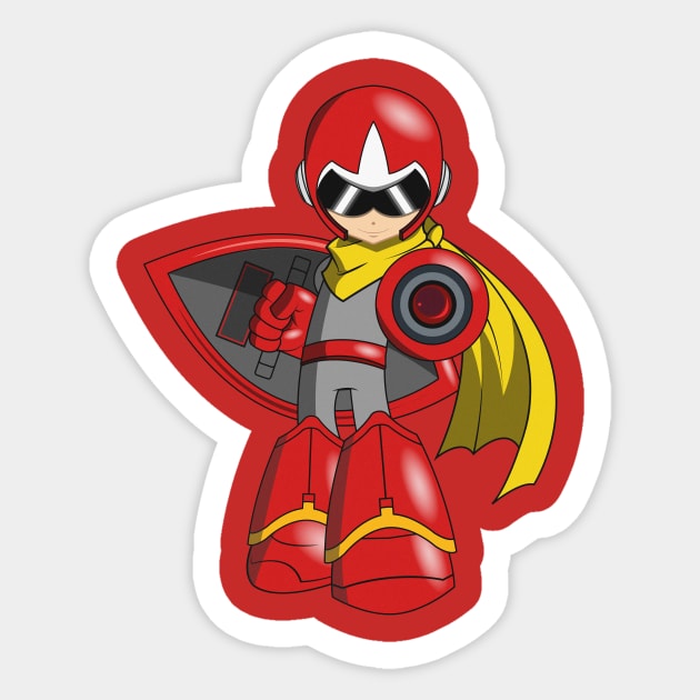 Protoman Sticker by Nidavellir